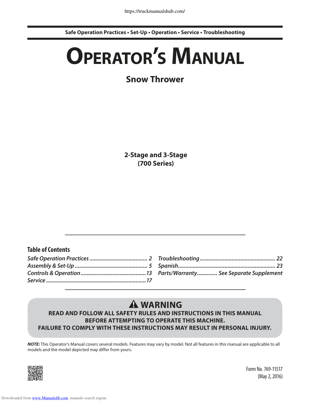 Première page de ManualsLib - Makes it easy to find manuals online!