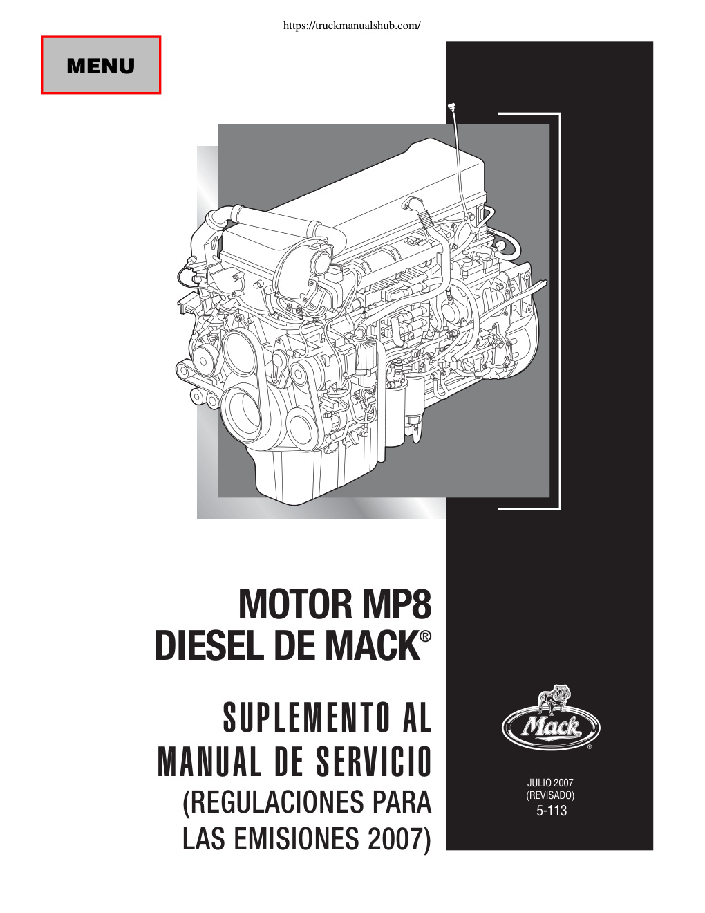 Première page de MANUAL DE SERVICIO JULIO 2007