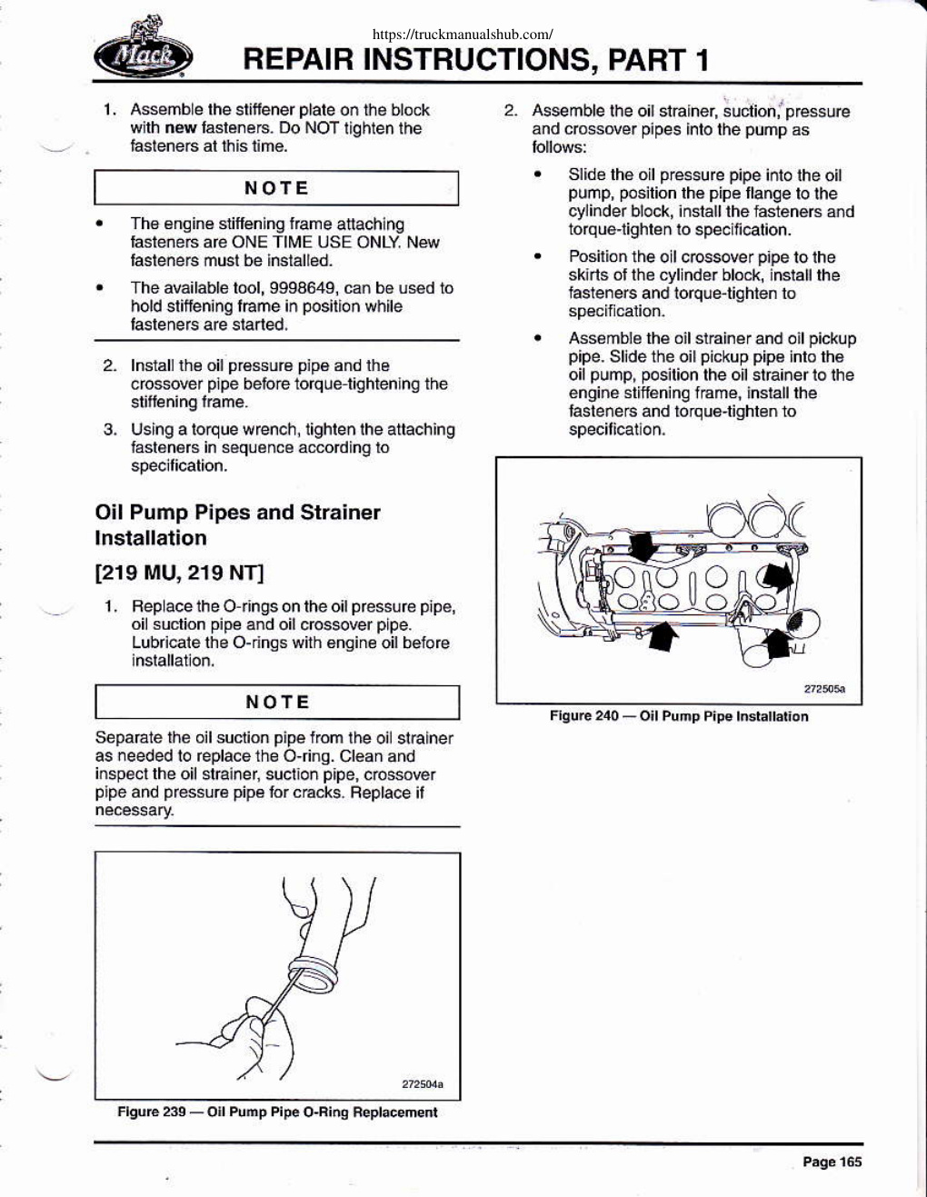 Première page de REPAIR INSTRUCTIONS, PART 1