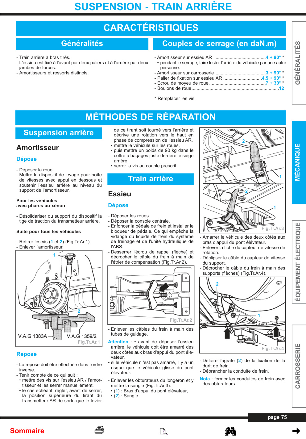 Première page de SUSPENSION - TRAIN ARRIÈRE