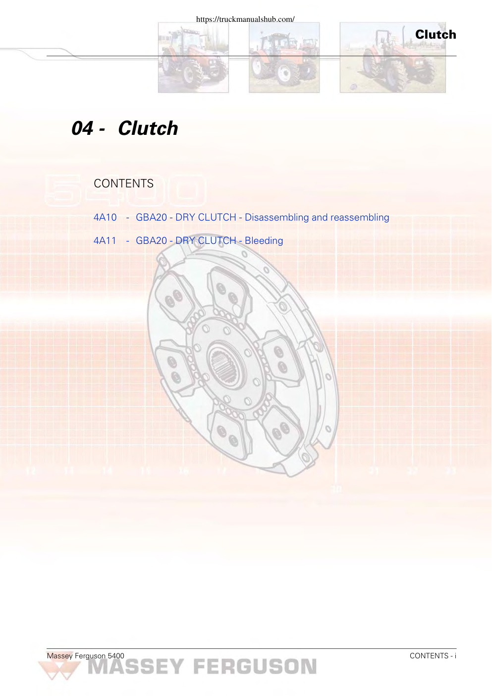 Première page de Clutch CONTENTS