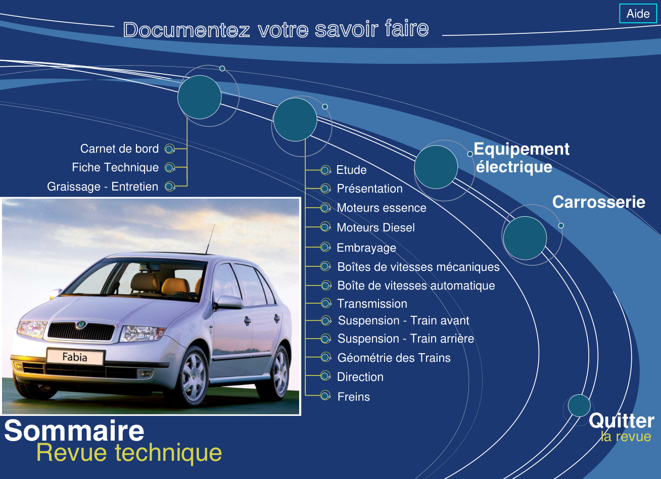 Première page de Carnet de bord Equipement