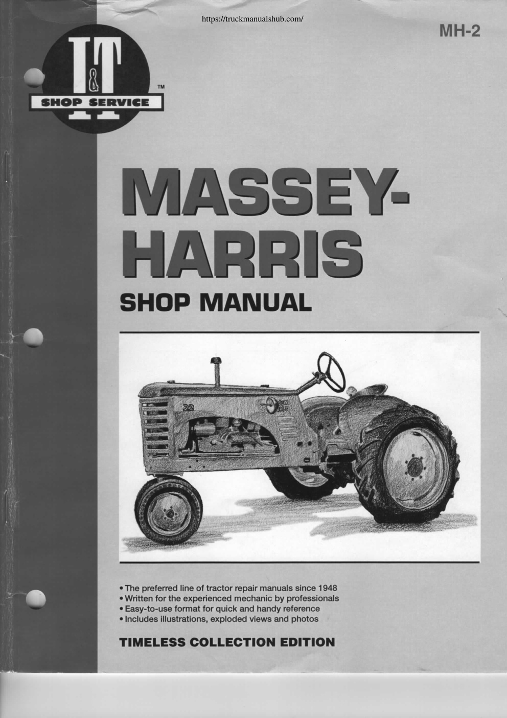 Première page de •The preferred line of tractor repair manuals since 1948