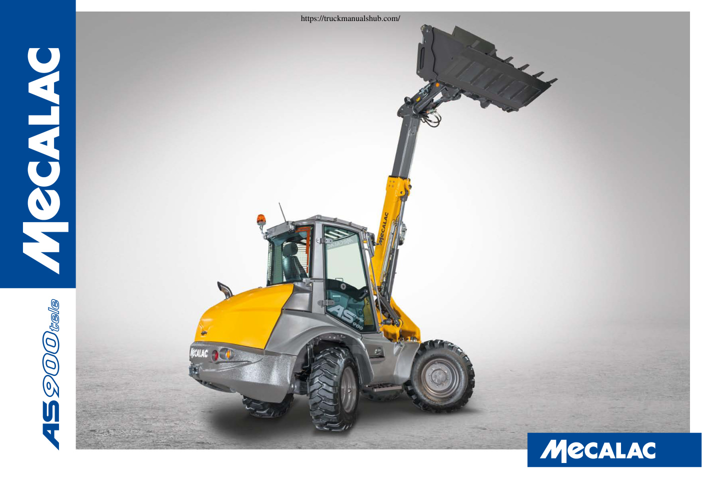 Première page de Mecalac AS900tele Swing Loader Technical Specifications.pdf