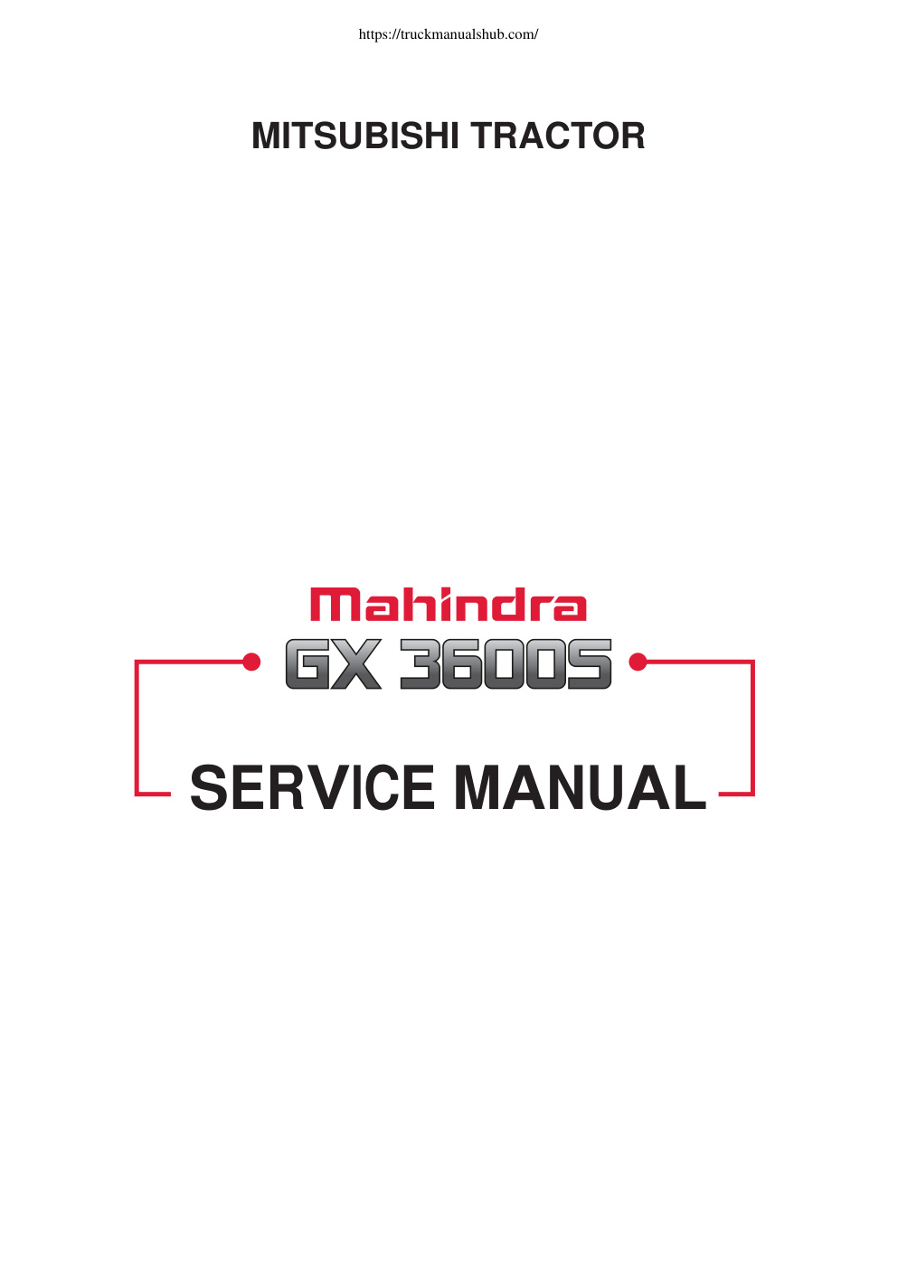 Première page de SERVICE MANUAL