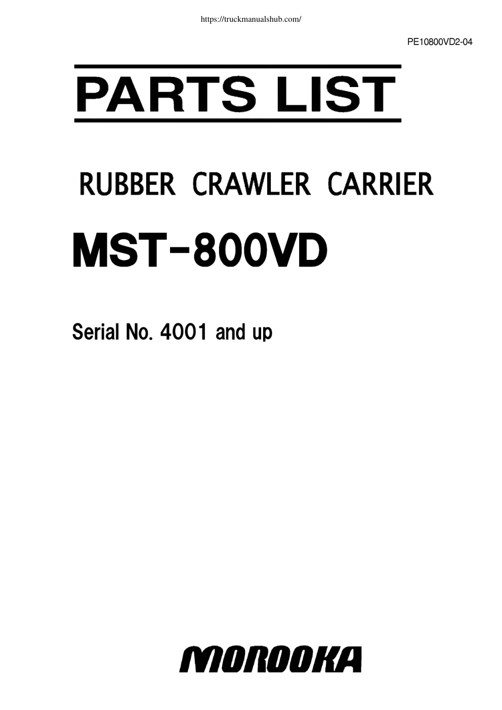 Première page de RUBBER CRAWLER CARRIER