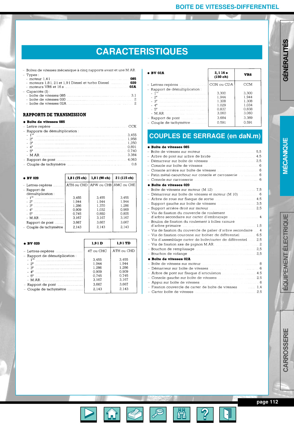 Première page de BOITE DE VITESSES-DIFFERENTIEL