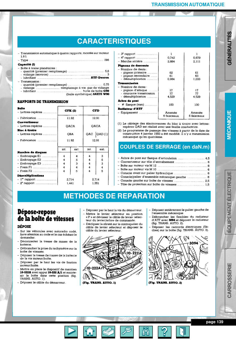 Première page de TRANSMISSION AUTOMATIQUE