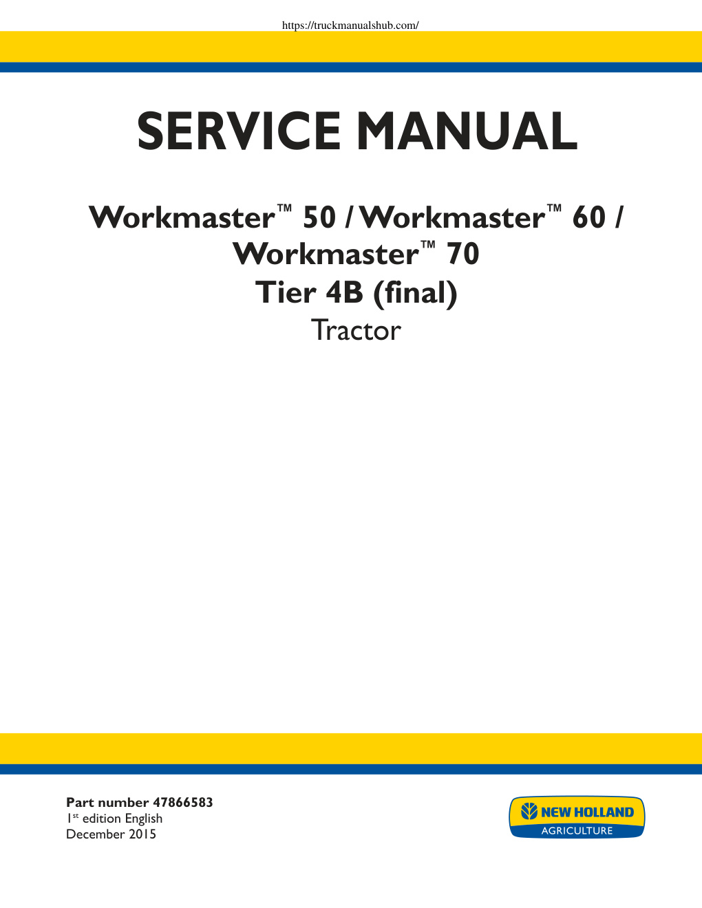 Première page de SERVICE MANUAL