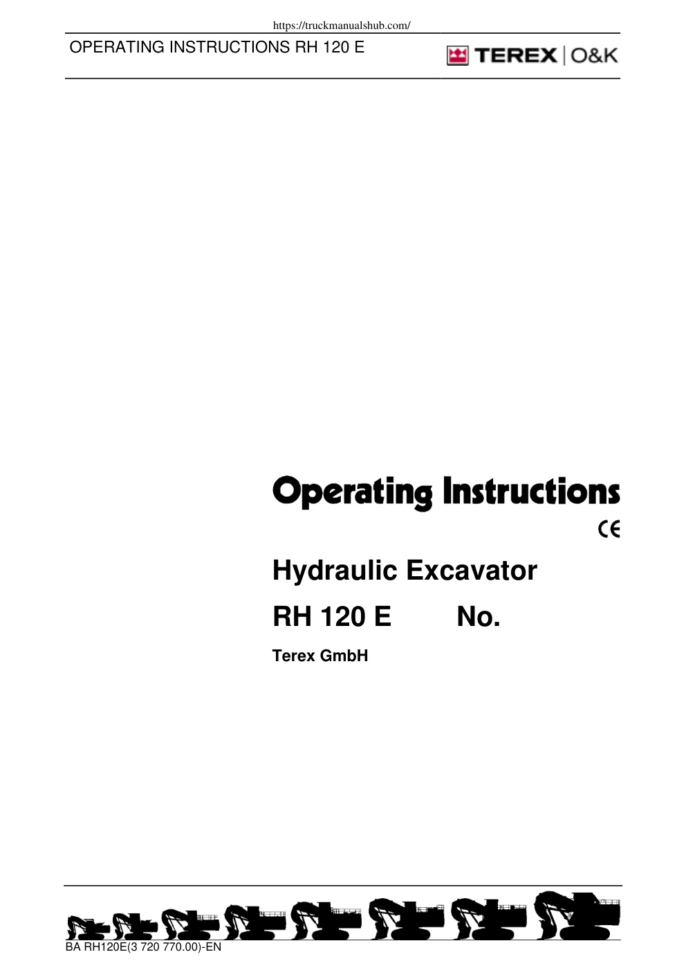 Première page de OPERATING INSTRUCTIONS RH 120 E