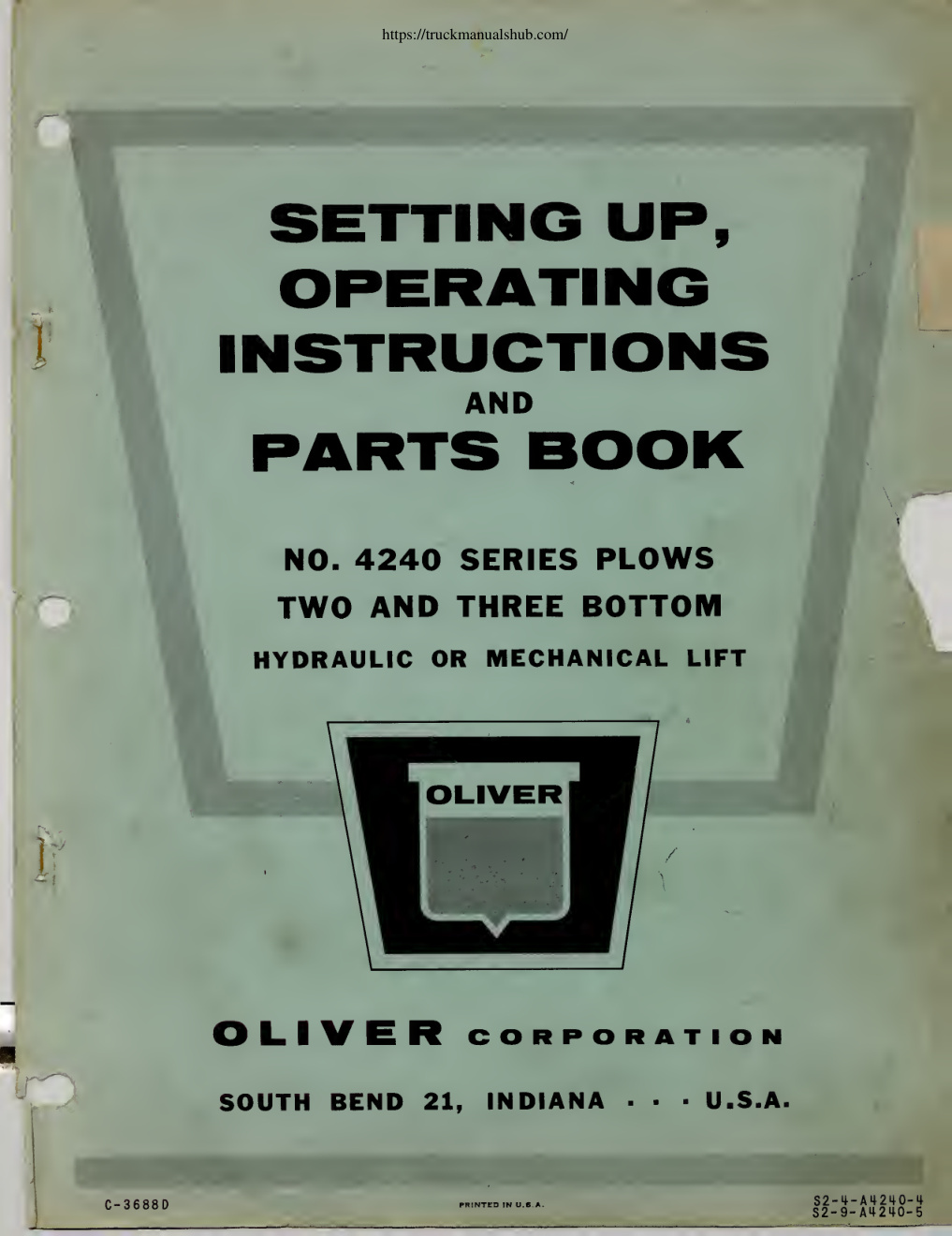 Première page de Oliver_Plow_4249_Hydraulic_Or_Mechanical