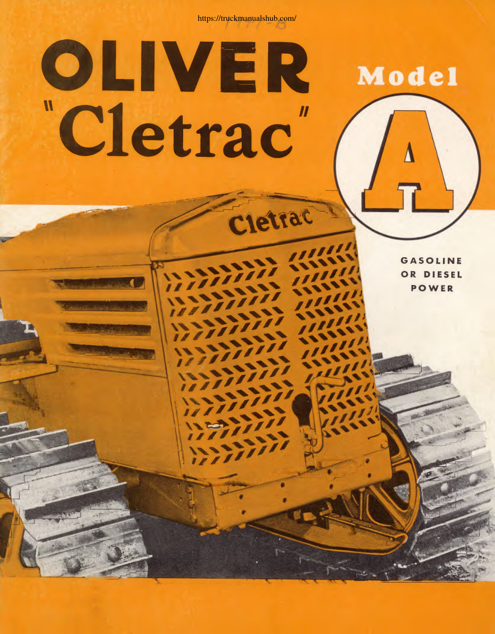 Première page de Advertising Brochure: Oliver Cletrac A