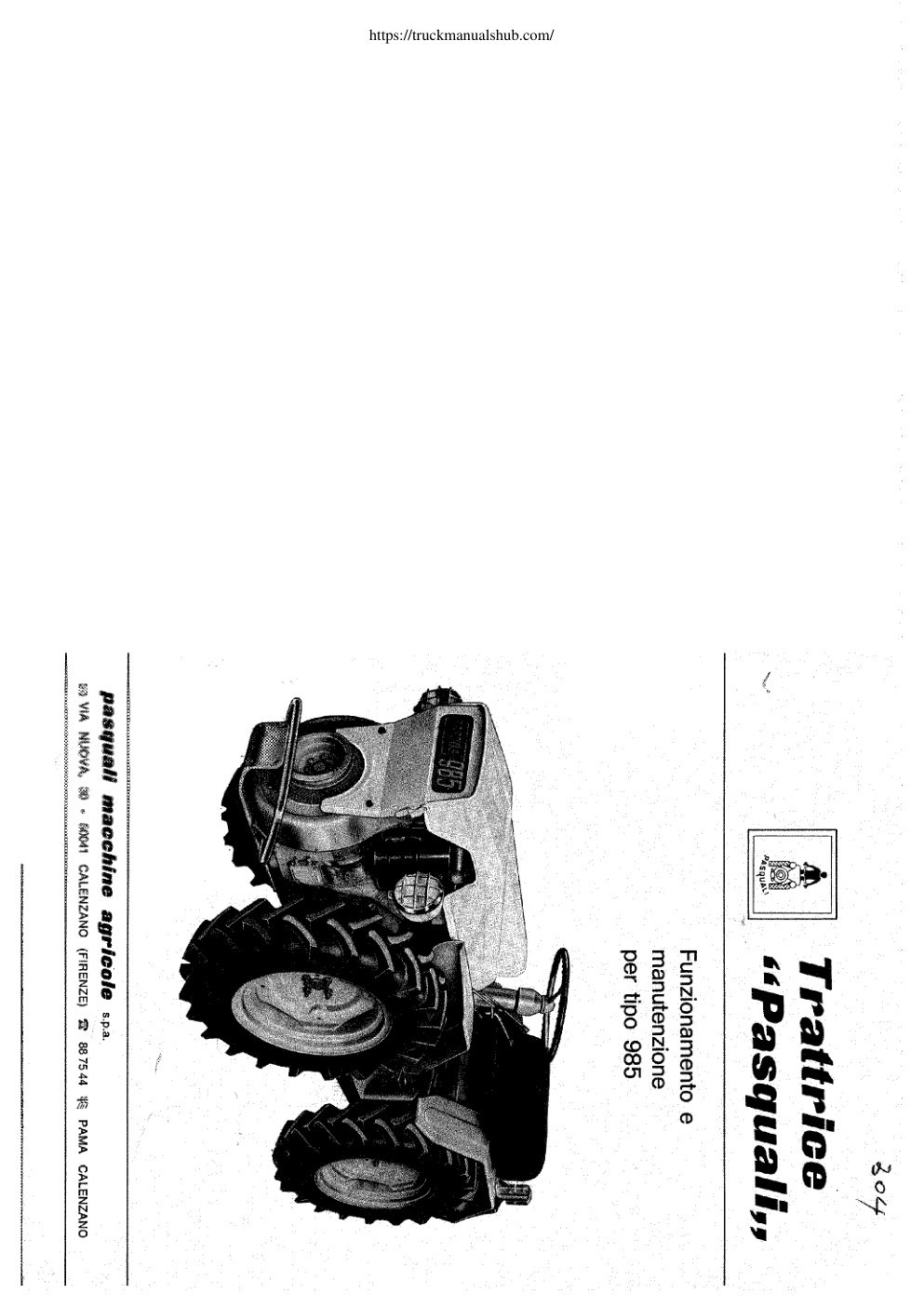 Première page de TRACTEURS