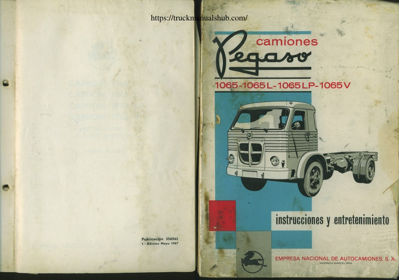 Première page de Pegaso 1065 Manual Instrucciones.pdf