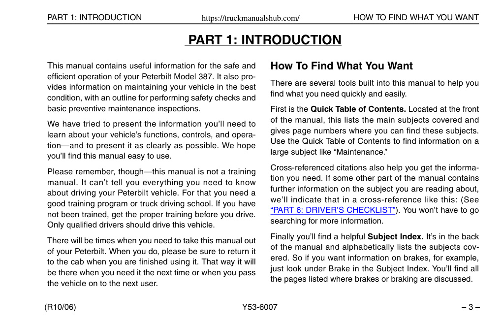 Première page de This manual contains useful information for the safe and How To Find What You Want
