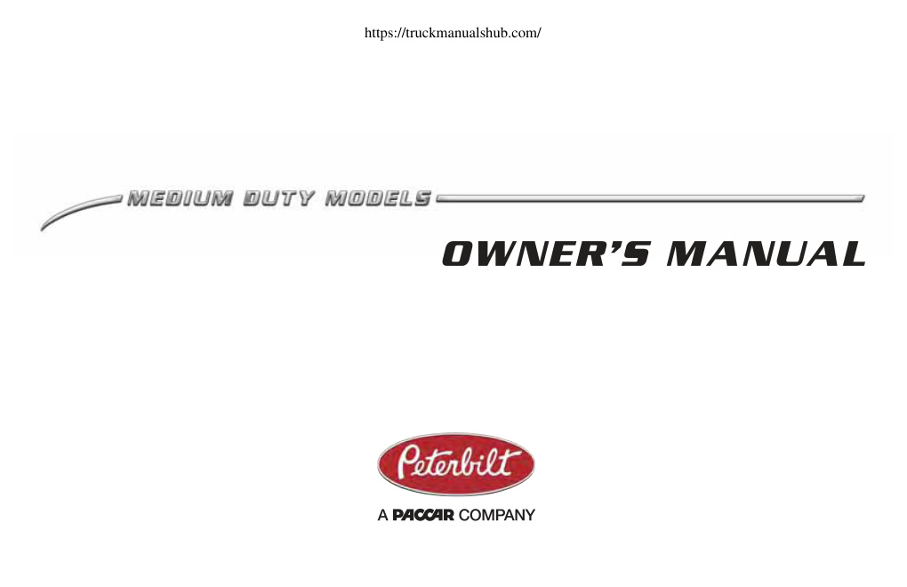 Première page de OWNER’S MANUAL