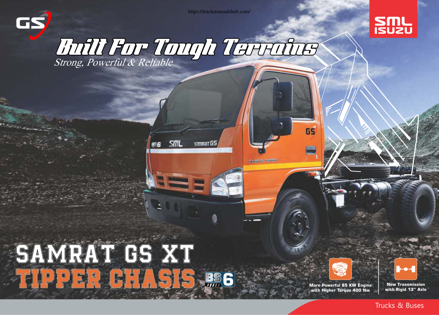 Première page de SAMRAT GS TIPPER CHASSIS (NOV 20).cdr