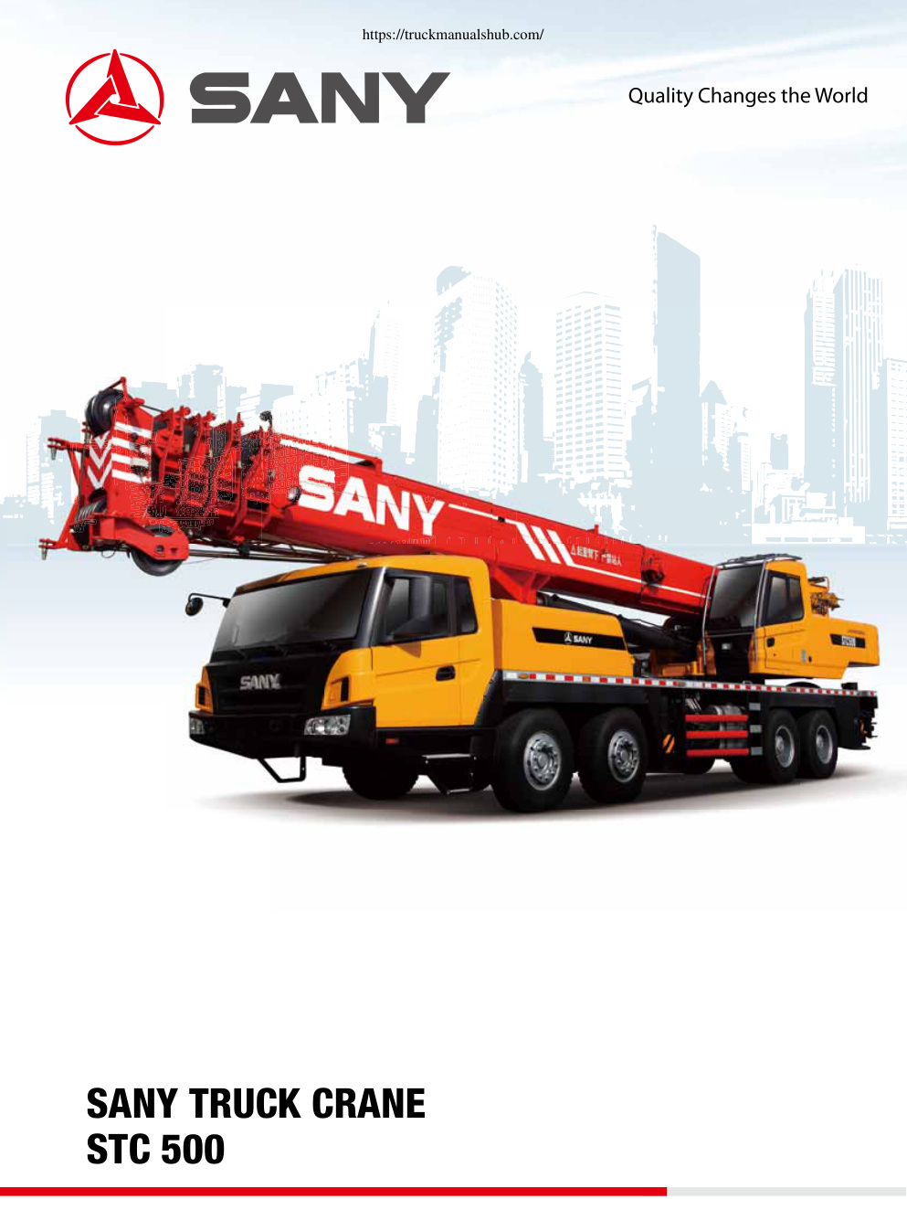 Première page de SANY TRUCK CRANE