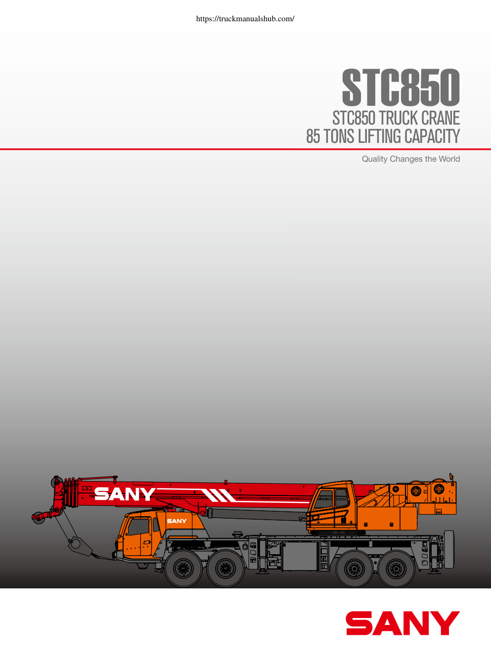 Première page de STC850 TRUCK CRANE