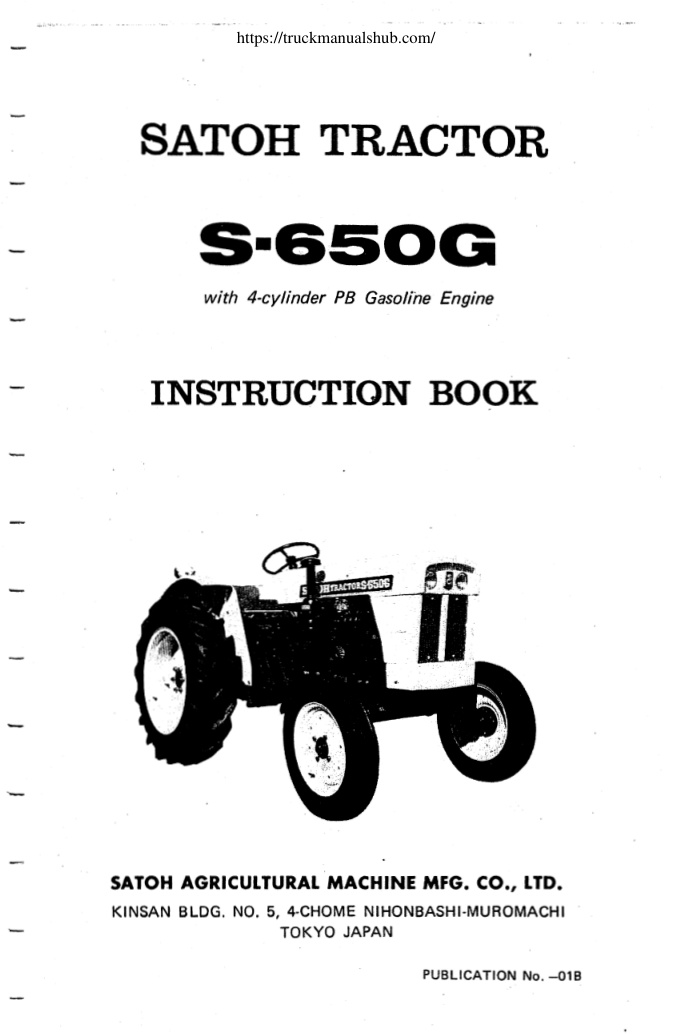 Première page de INSTRUCTION BOOK
