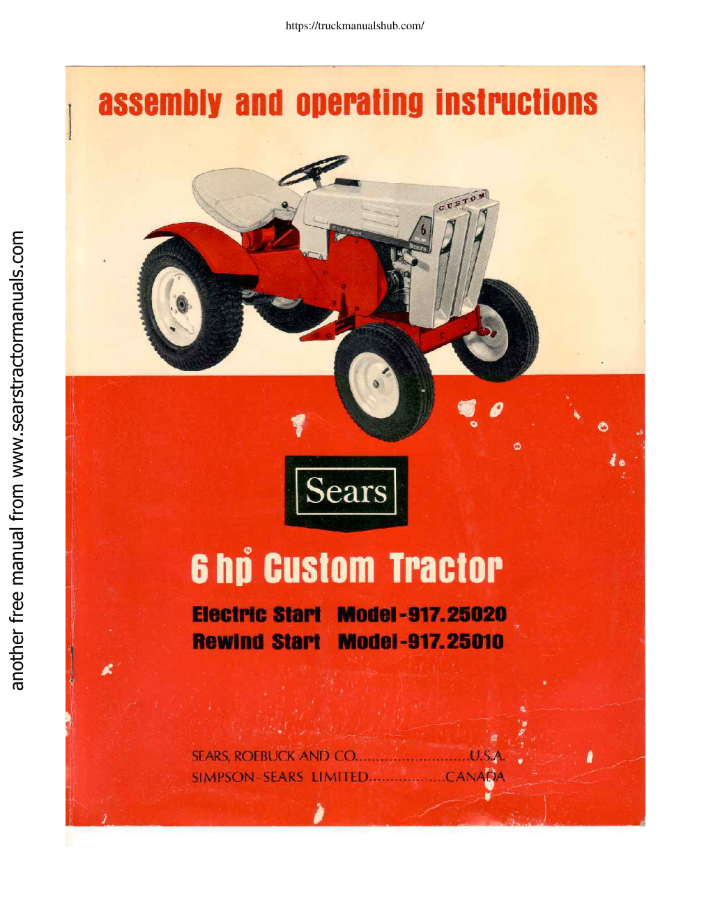 Première page de SEARS, ROEBUCK AND CO.......................U:S.A