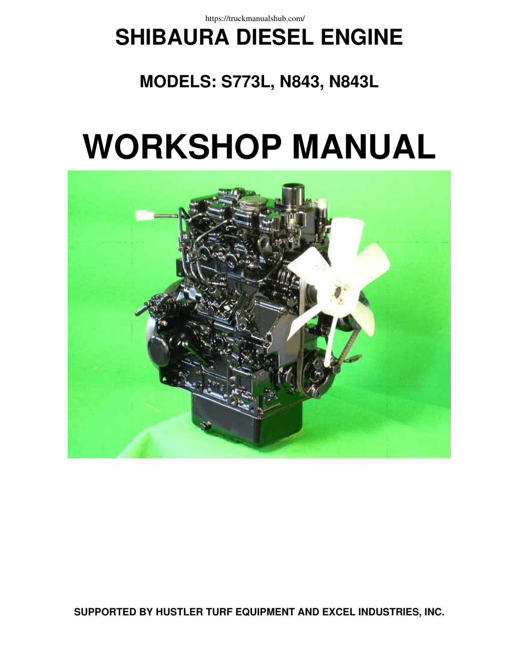 Première page de Workshop Manual S773L N843 N843L