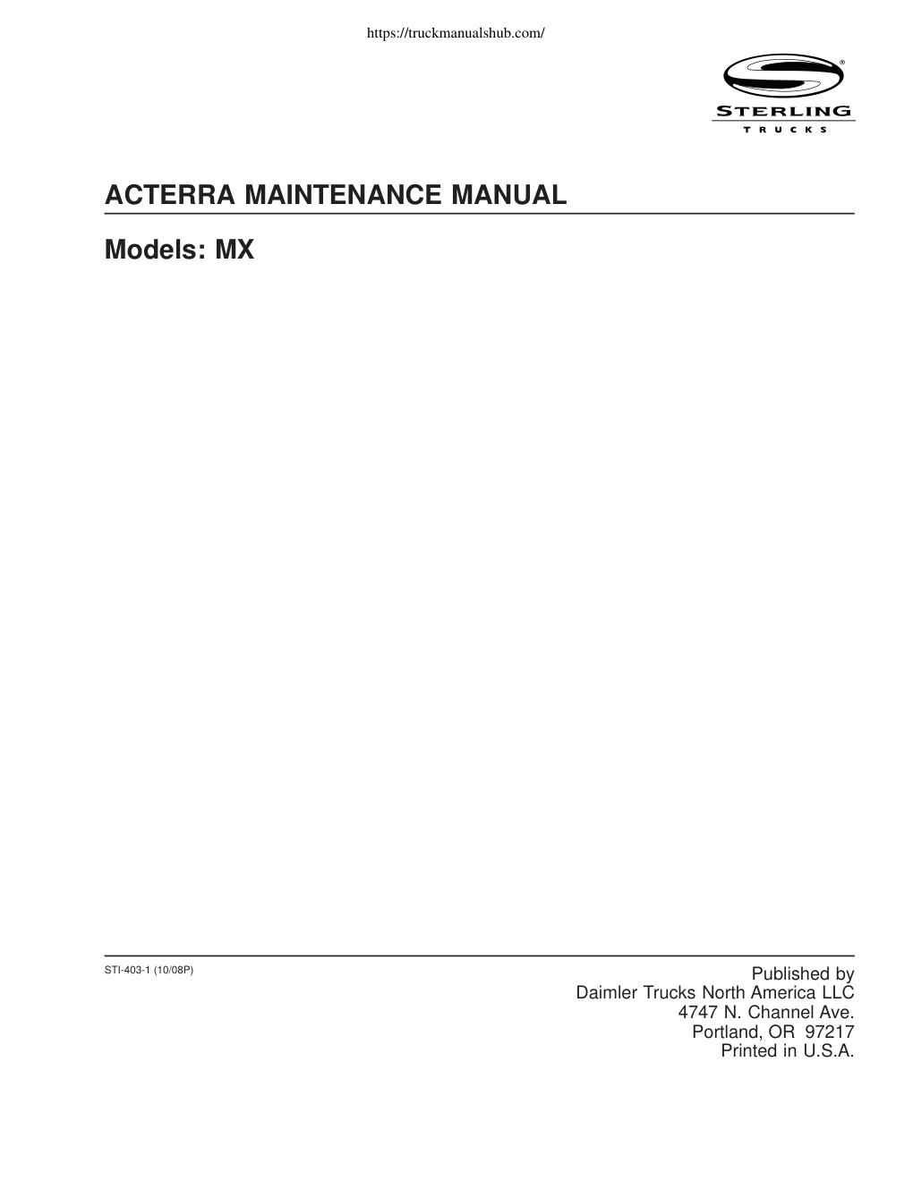 Première page de Acterra