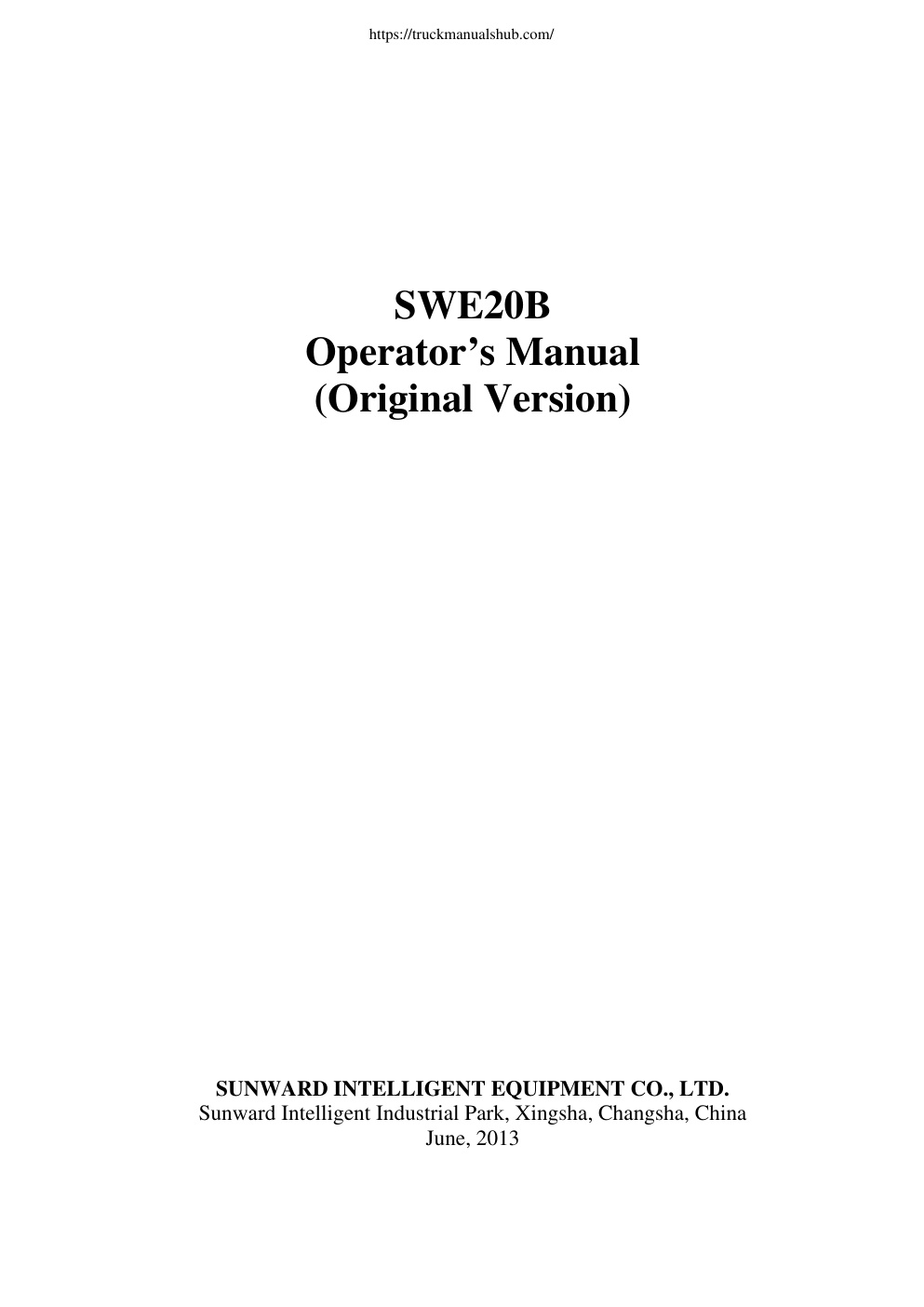 Première page de Microsoft Word - 465-SWE20B操作手册英文版_201202_.doc