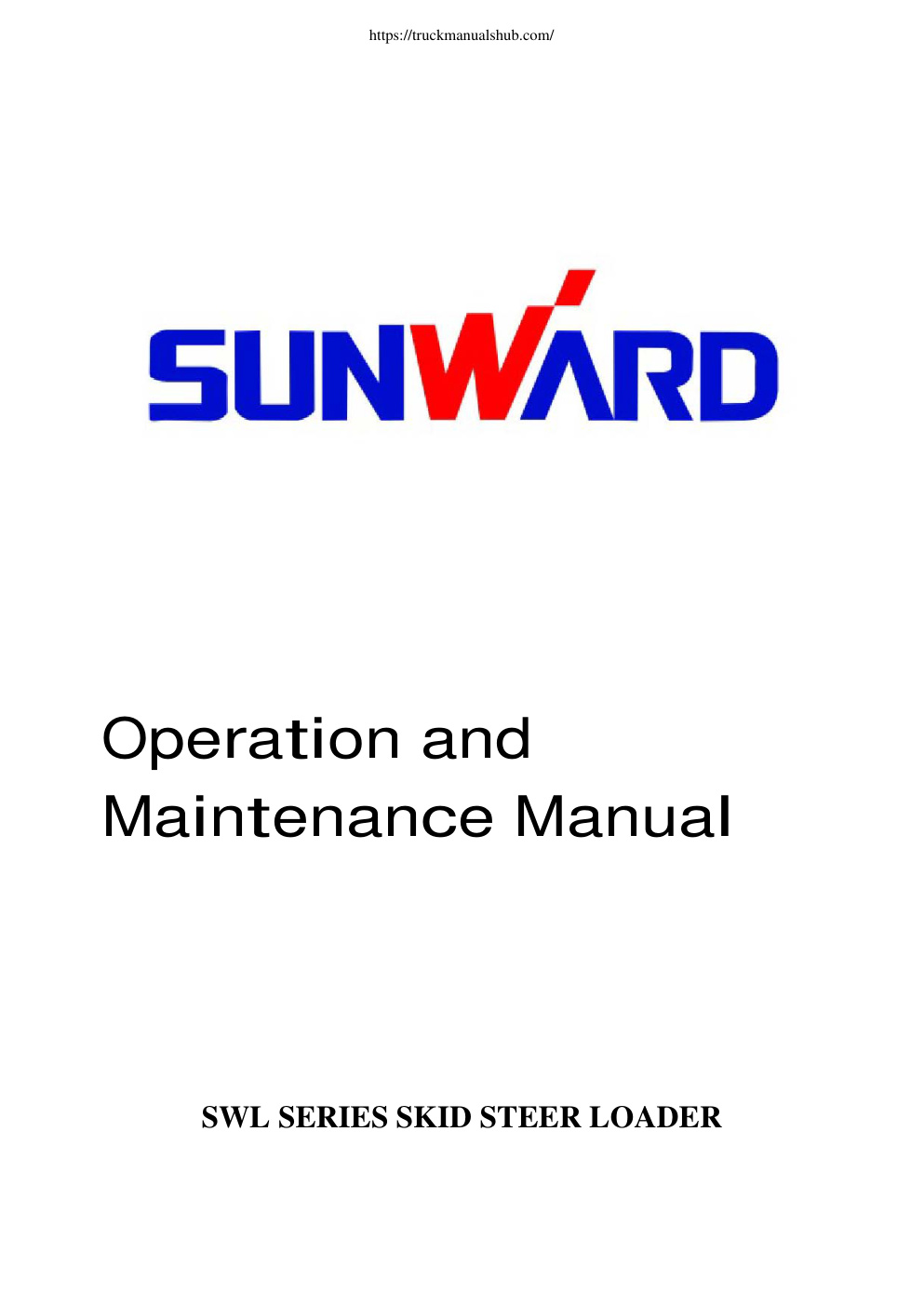 Première page de OPERATION MANUAL AND MAINTENENCE BOOK