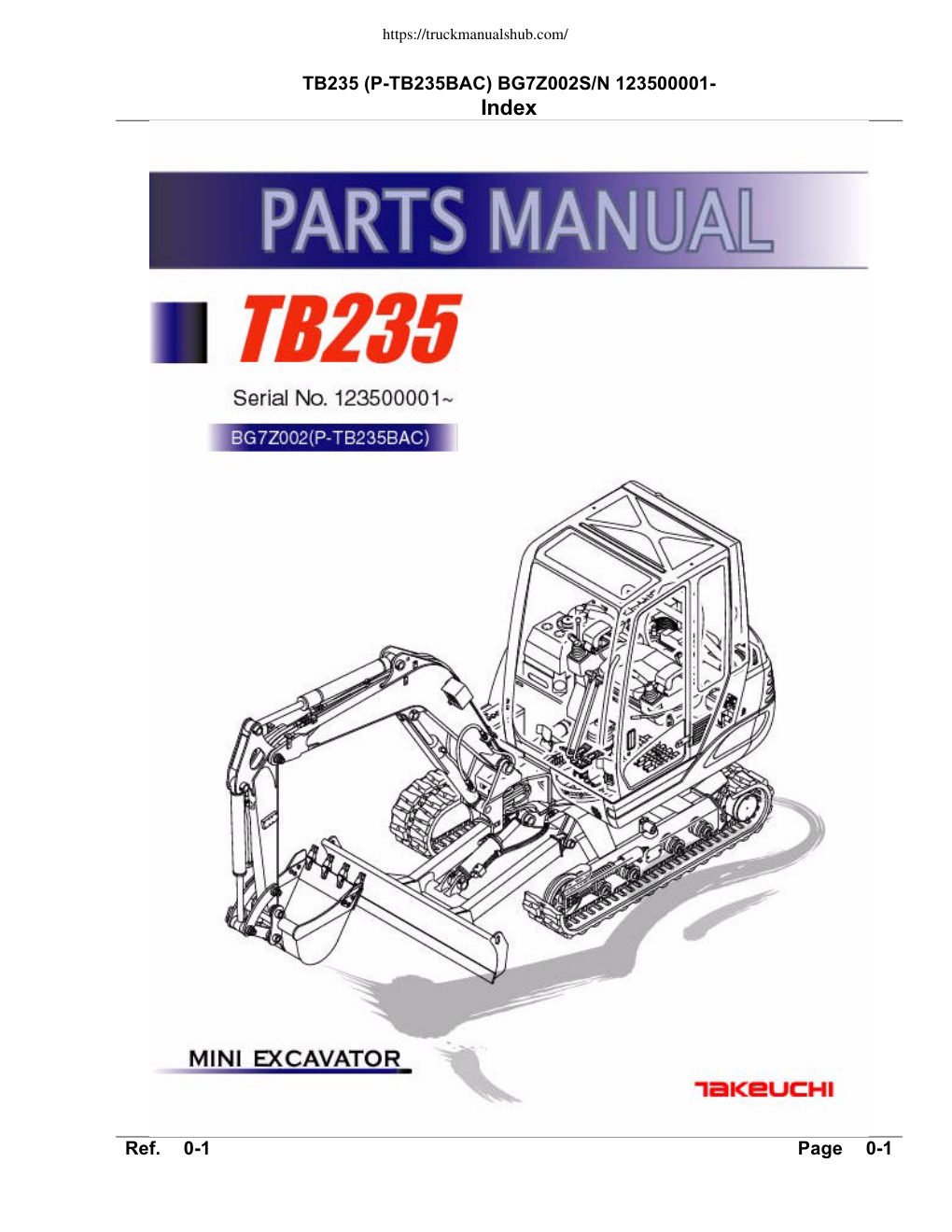 Première page de TB235 P TB235BAC BG7Z002S N 1