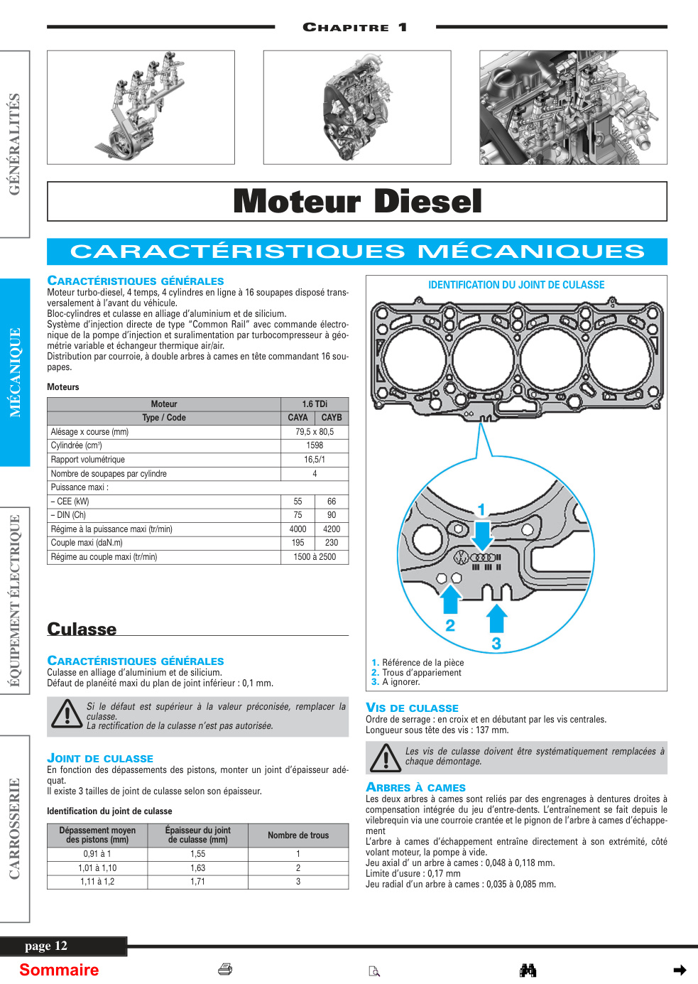 Première page de CARACTÉRISTIQUES MÉCANIQUES