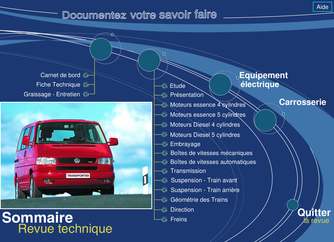 Première page de Carnet de bord Equipement