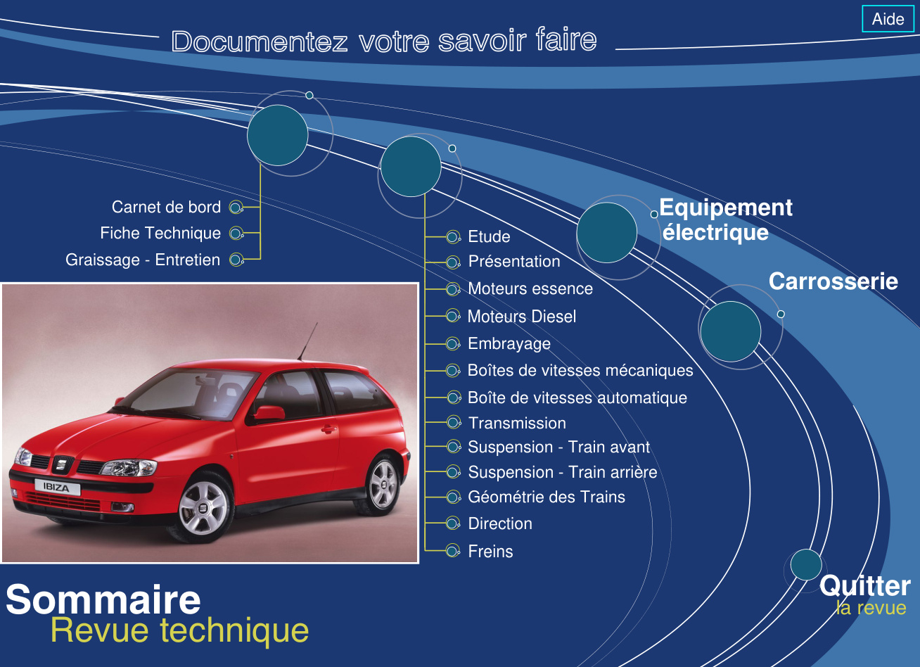 Première page de Carnet de bord Equipement