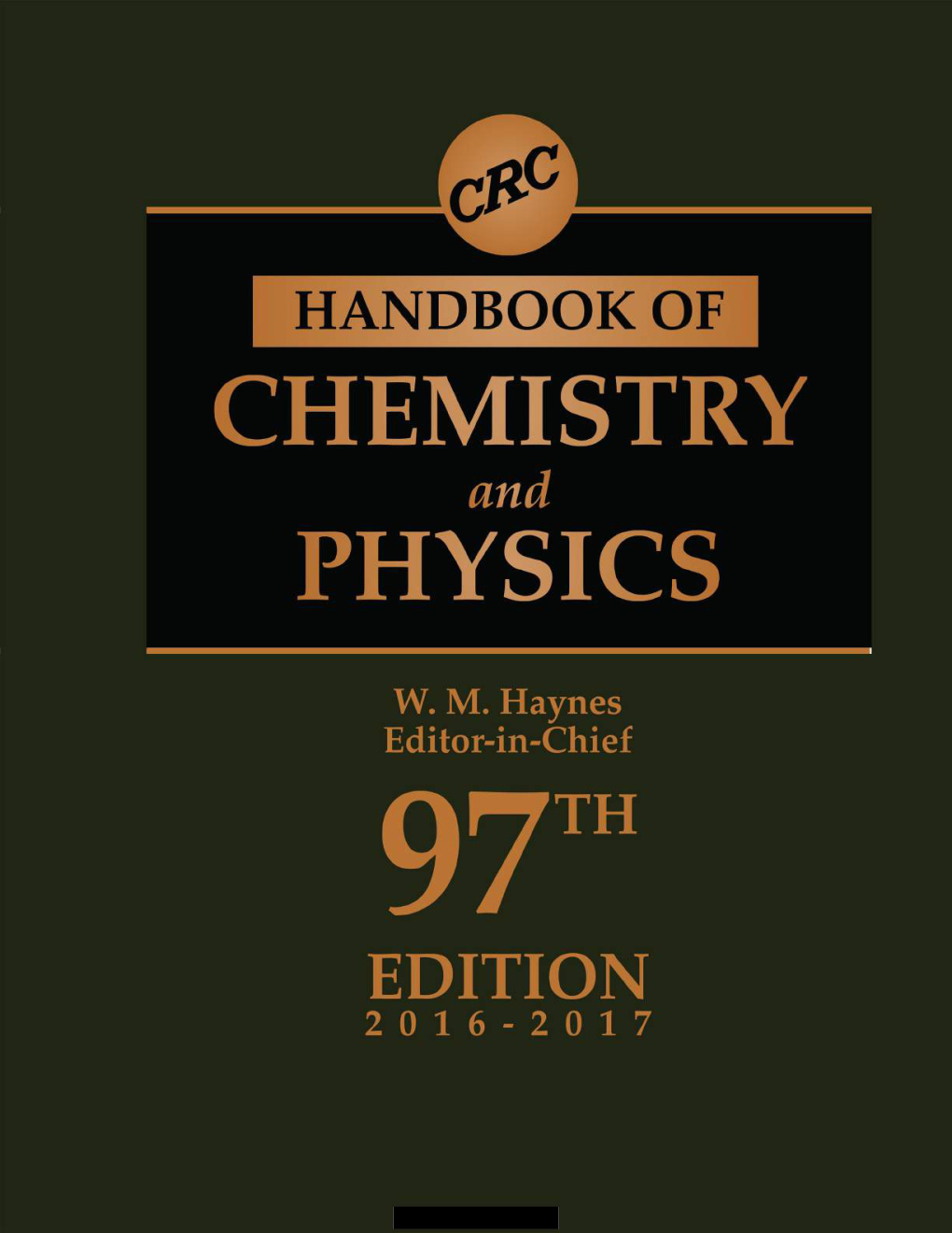Première page de CRC Handbook