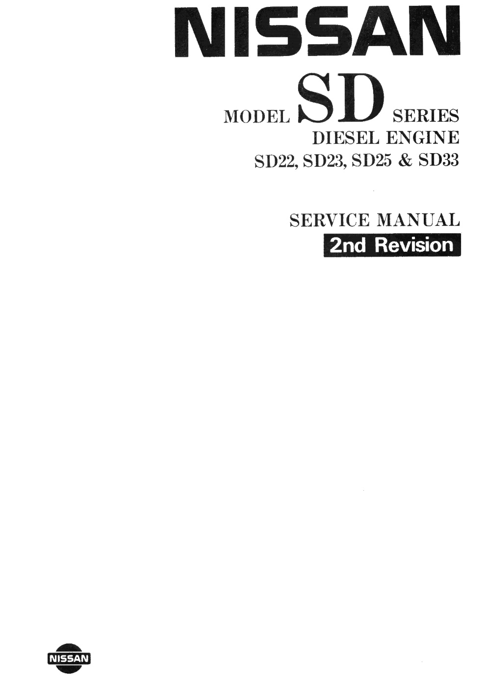 Première page de +Manual de Taller Nissan Patrol SD22 SD23 SD25