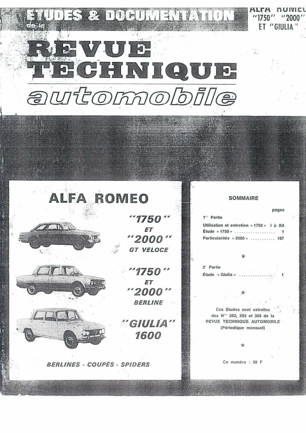 Première page de Alfa Romeo Giulia (rta)