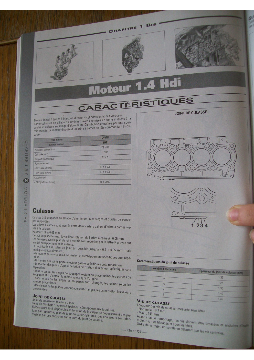 Première page de rta 207 moteur 1.4 HDI 16v