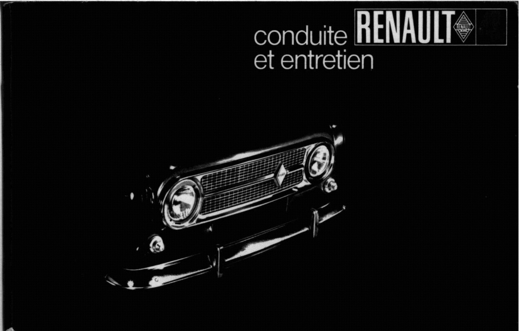 Première page de conduite RENAULTS.