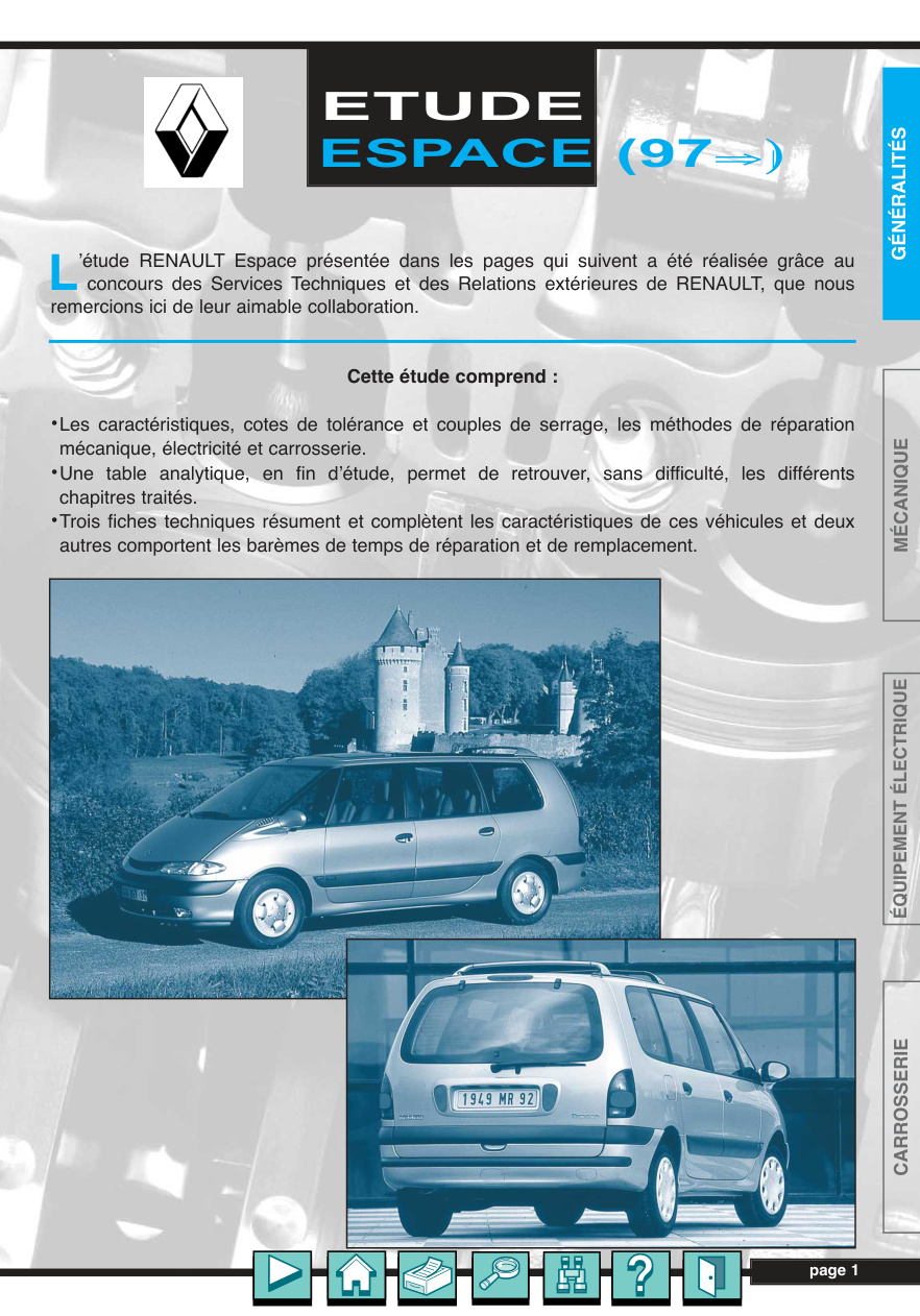 Première page de ESPACE (97Þ)