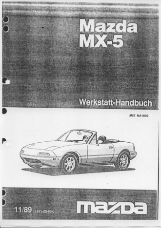 Première page de Mazda MX-5 Werkstatthandbuch