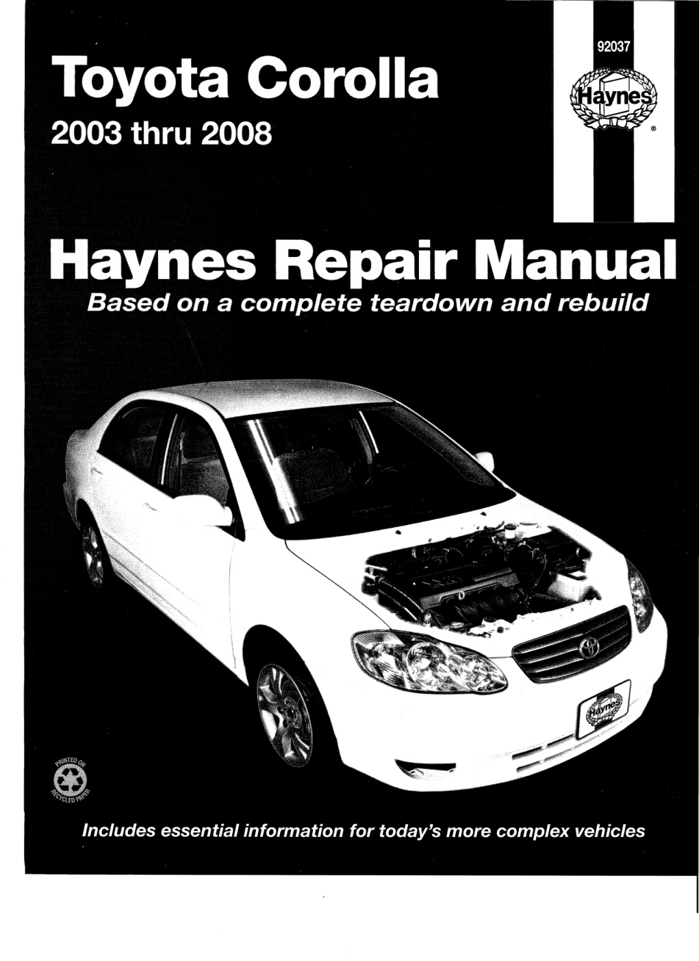 Première page de Haynes Repair Manual