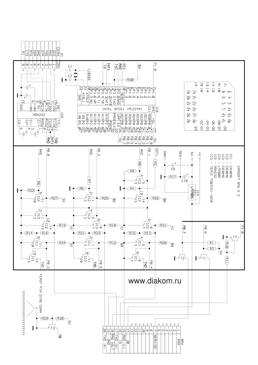 Première page de CARSOFT BMW 5.2