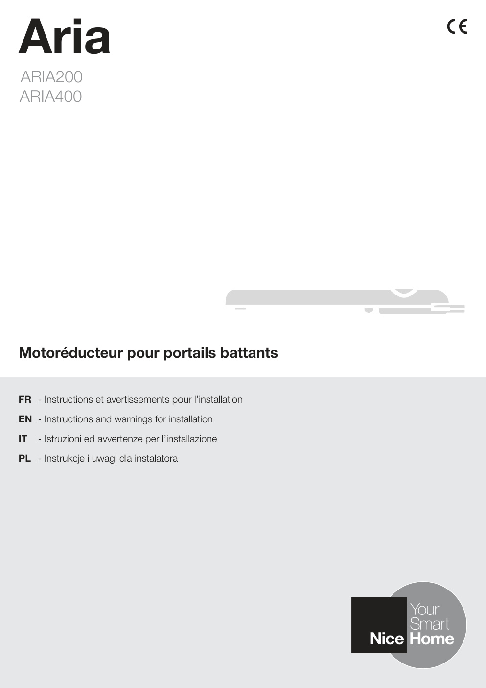 Première page de FR - Instructions et avertissements pour l’installation