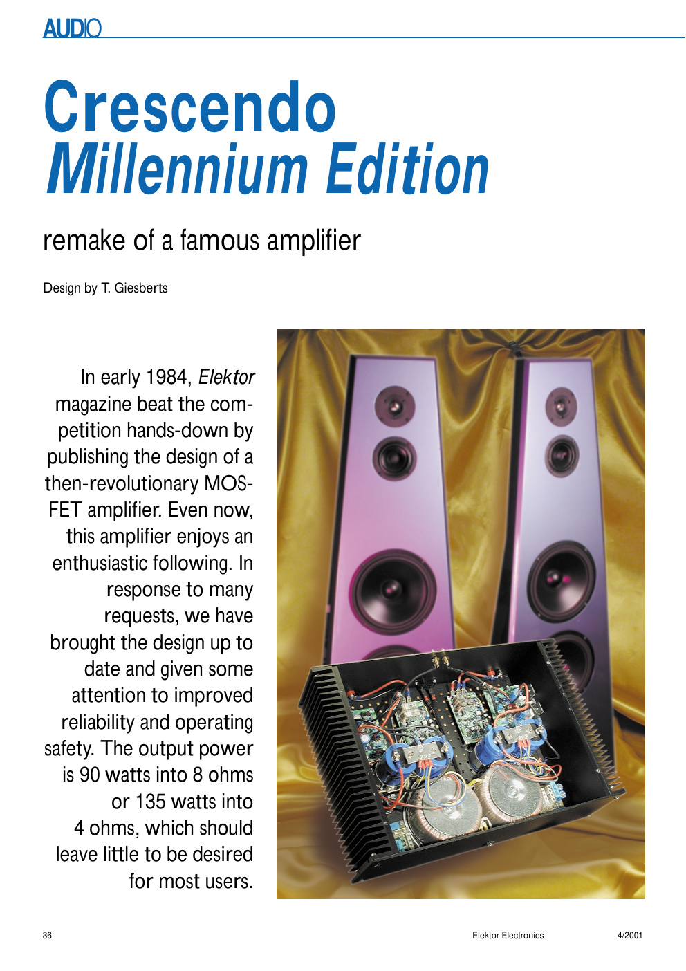 Première page de Millennium Edition