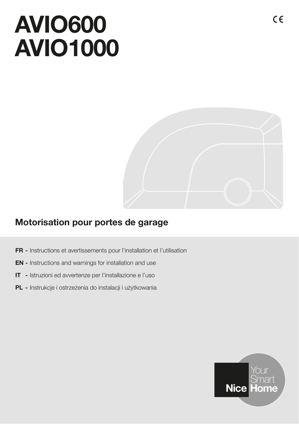 Première page de FR - Instructions et avertissements pour l’installation et l’utilisation
