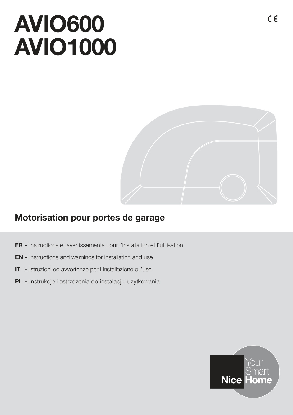 Première page de FR - Instructions et avertissements pour l’installation et l’utilisation