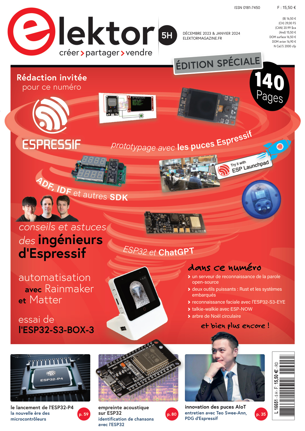 Première page de Elektor Hors-Série No. 5 - Décembre 2023 - Janvier 2024