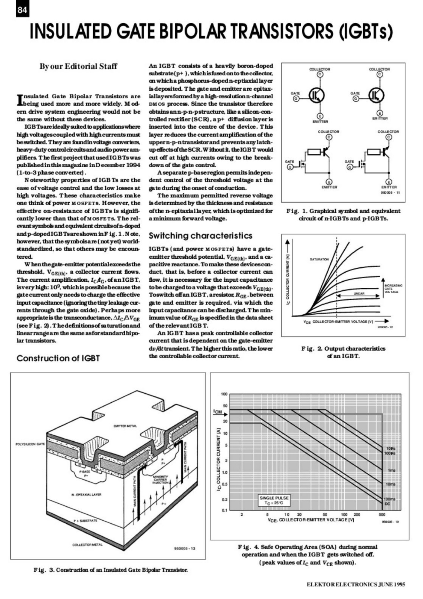 Première page de INSULATED GATE BIPOLAR TRANSISTORS (IGBTs)