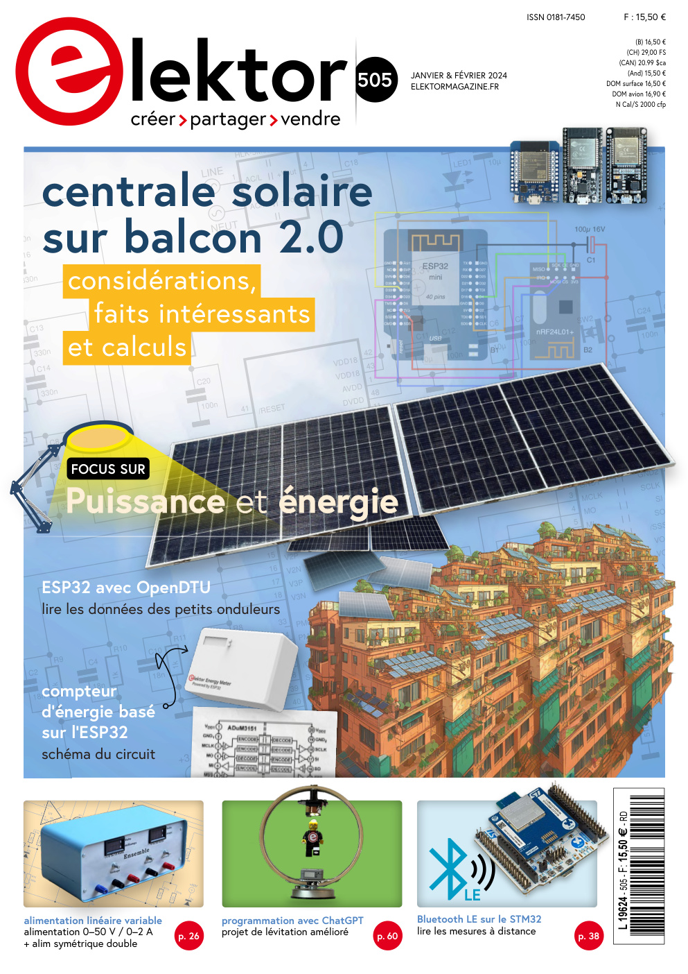 Première page de ISSN 0181-7450 F: 15,50 €