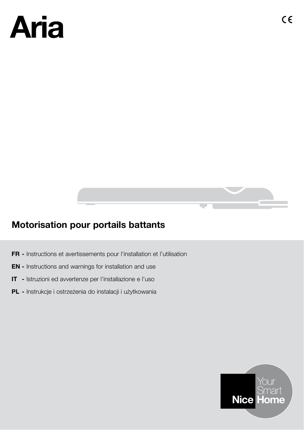 Première page de FR - Instructions et avertissements pour l’installation et l’utilisation
